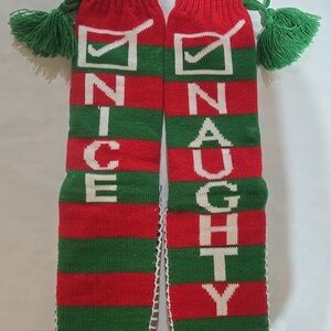 Muk Luks Christmas Naughty Nice Slippers 2 Pair, 4 Total, L-XL (8.5-11) New